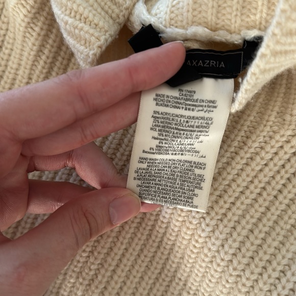 BCBGMAXZARIA High-Low Turtleneck Sweater Size M - Picture 8 of 8